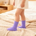 thumbnail image 2 of Solid Color Mid-Leg Socks for Boys and Girls, Princess Style Comfortable Loose Socks, Baby Socks, Student Sports Socks, 2 of 6