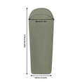 thumbnail image 3 of Ultra-Light Sleeping Bag Liner for Adults - Full-Length Travel Sleep Sack, Camping Sheet for Backpacking, Hostels & Hotels - Machine Washable & Compact, 3 of 7