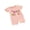 Rose, variante sur EYIIYE Barboteuse d'Anniversaire pour Tout-Petit Fille Nouveau-Né 3M 6M 12M 18M Combinaison à Manches Courtes Col Rond Salopette Justaucorps avec Broderie de Lettres et de Cœur Vêtements Amples et Décontractés pour Nourrisson Tenues d'Été