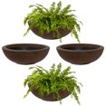 thumbnail image 1 of Sunnydaze Pot de Fleurs d'Extérieur Percival à Double Paroi en Polyrésine Résistant aux Intempéries - 20,75 Pouces - Rouille - Lot de 4, 1 of 10