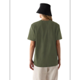 thumbnail image 3 of T-shirts à Manches Courtes Surdimensionnés pour Femmes, Col Rond, Coupe Ample, T-Shirt d'Entraînement, Hauts Décontractés d'Été, Coton, Vert, P, 3 of 9