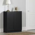 thumbnail image 1 of Armoire de rangement avec 2 portes, fini Chêne noir, collection Essence de Meubles South Shore, 1 of 14