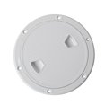 thumbnail image 1 of Almencla Marine Boat RV White 6" Plastic Access Cover Lid Screw Out Deck Plate 6寸, 1 of 6
