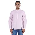 thumbnail image 1 of Atasi Chemise Henley Indienne pour Homme à Manches Longues, Décontractée, Col Mandarin, Courte Kurta, 1 of 7