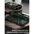 thumbnail image 4 of Poetic Spartan Case for Samsung Galaxy Z Fold 4, Full Body Rugged Case with Kickstand, Metallic Green, 4 of 6