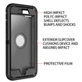 thumbnail image 3 of Petocase for iPhone SE 2022/2020 Case Built-in Screen Protector Shockproof Dust/Drop Proof 3 in 1 Full Body Rugged Heavy Duty Durable Cover for Apple iPhone SE 3rd/2nd Gen 4.7,Black, 3 of 8
