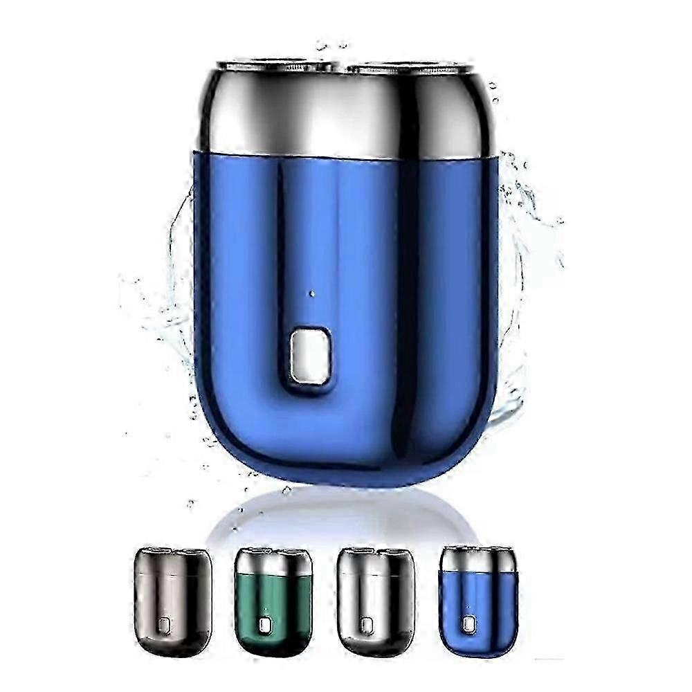 Compatible Mini Dual-Head Electric Shaver, Portable Unisex Shaver - Gray_Perfect Gift