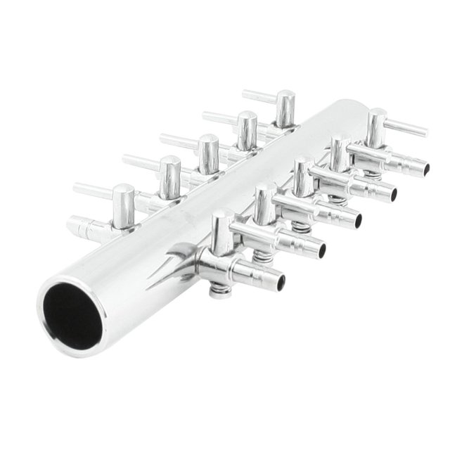 Unique Bargains Lever Adjusted Pump Air Valve Manifold Taps 10 Outlets for Aquarium Fish Tank