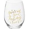 thumbnail image 3 of Primitives by Kathy Stemless Wine Glass - Pour Me Some Holiday Cheer, 3 of 3