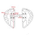 thumbnail image 4 of tredstone Motorcycle Foot Pegs Rest Footrest Pedals for Touring Electroplate, 4 of 9