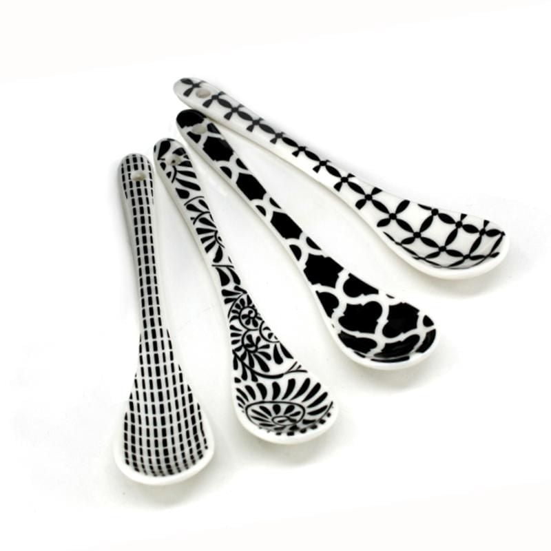 BIA B/W Condiment Spoons