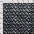 thumbnail image 3 of oneOone Cotton Flex Black Fabric Leaves Sewing Craft Projects Fabric Prints By Yard 40 Inch Wide, 3 of 5