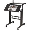 thumbnail image 2 of Chariot de Bureau Assis-Debout Mobile Rehausseur Table Debout Poste de Travail Bureau Mobile Hauteur Réglable Assis-Debout Bureau de Bureau, 2 of 4