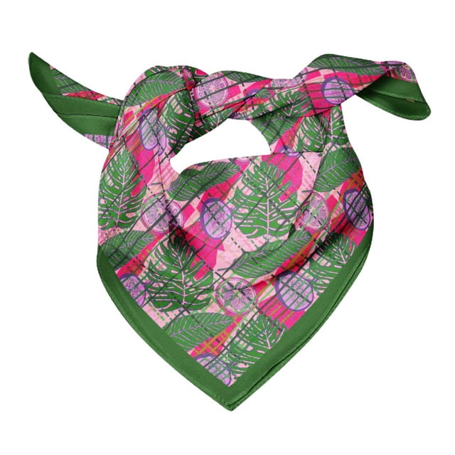 Bimba Womens Rectangular Printed Cotton Voile Scarf Neck Head Wrap-40 x 40 Inches