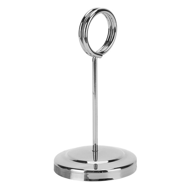 Zyyini Porte-Photo, Porte-Numéro de Table, Porte-Numéro de Table en Acier Inoxydable Durable Fade Résistant Léger Clip Photo pour Restaurant d'Hôtel