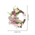 thumbnail image 2 of WIFKLSIIPG Floral Spring Bunny Easter Wreath Happy Easter Wreath Spring Wreath Easter Decorations Door Decor front Door Wreath, 2 of 7
