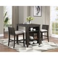 thumbnail image 2 of Lexicon Daye 3 Piece Wood Counter Height Dining Set in Dark Cherry, 2 of 12