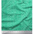 thumbnail image 1 of Soimoi Green polyester Crepe Fabric Brush Stroke Abstract Fabric Prints By Yard 52 Inch Wide, 1 of 3