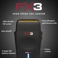 thumbnail image 4 of BaBylissPRO FX3 Professional High Speed Double Foil Titanium Shaver, Red, 1 Pk, 4 of 8