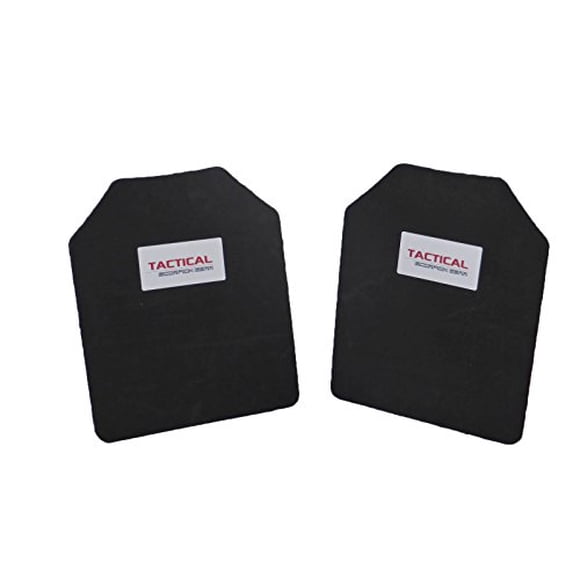 Tactical Scorpion Gear 10mm Paintball Airsoft Pair 10 x 12 Shooter's Cut Protective Vest Trauma Pad Plates