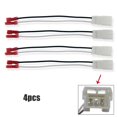 thumbnail image 3 of 4 Pcs Car Speaker Adapter Wiring Harness Auto Cable Cord Adapter For Jeep Renegad-e 2014-2018 For Wrangler 2003-2017, 3 of 6