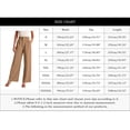 thumbnail image 3 of Kcodviy Pantalon à Jambe Grand pour Femmes Pantalon Rayé pour Femmes Décontracté pour Femmes Travail Affaires Pantalon Décontracté pour Femmes pour le Travail Décontracté Taille Haute Robe à Cordon Pantalon Décontracté Femmes Pantalon Fluide Pantalon de Bureau, 3 of 5