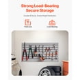 thumbnail image 2 of KFFKFF Slat Wall Paneling, 2 x 4 ft, PVC Garage Slatwall with Modular Design, Grey Slat Wall Easy-to-Install Adjustable Slatwall Panel with Coupling Structure & DIY Cutting, 2 of 9