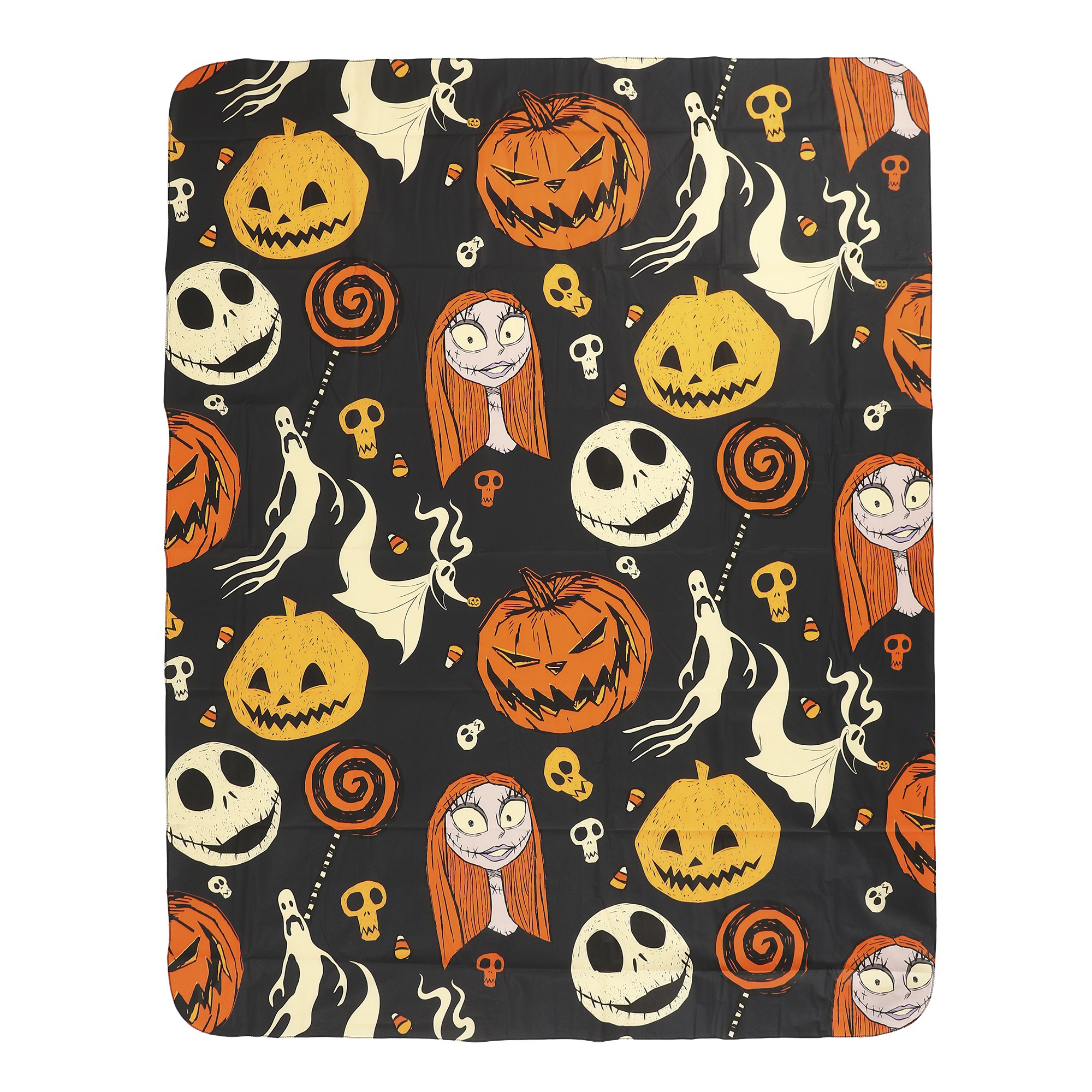 Disney The Nightmare Before Christmas Jack Sally and Zero All-Over Print Vinyl Tablecloth