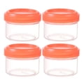 thumbnail image 1 of Leakproof Food Storage - 4pcs, Small Plastic Containers with Lids, Lock in Freshness, Nutrients & Flavor, Freezer & Dishwasher Friendly, 2.5oz Snack Containers, 1 of 8