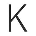 thumbnail image 2 of yulier 3" Black Address House Letter for Outside, Easy to Install 3D Modern Weather Proof Non-Rust Address Letter for Exterior House Address, Garage Gate, Street, Farmhouse Letter K, 2 of 2