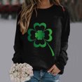 thumbnail image 2 of QIPOPIQ Chandails à Manches Longues pour Femmes T-Shirts de la Saint-Patrick Chandail Shamrock T-Shirt Vert Hauts T-Shirts de la Saint-Patrick Tuniques à Col Rond pour Dames T-Shirts de Fête T-Shirts Graphiques Aubaines, 2 of 4
