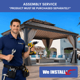thumbnail image 1 of Home Installation Service - Metal Hardtop Gazebo Assembly – 14’ to 16’ (Determined by Longest Side), 1 of 5