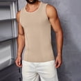 thumbnail image 1 of Styesk Tank Tops Men Men's Solid Color Fashionable Leisure Fitness Sports Slim Tank, 1 of 3