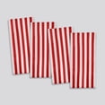 thumbnail image 1 of Mainstays Cabana Stripe Decorative Beach Towels, 4-pack, Red, 1 of 5