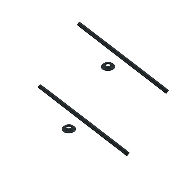 Westbrass Bras de Douche en Laiton Noir Mat (2 Pièces)