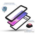 thumbnail image 4 of REQO Samsung Galaxy S10+ Plus Case, IP68 Waterproof Dustproof Case with Built-in Screen Protector, Rugged Full Body Shockproof Protective Cover for Samsung S10 Plus (Black/Clear), 4 of 8