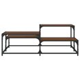 thumbnail image 3 of vidaXL Coffee Table Brown Oak 107x107x40 cm Engineered Wood, 3 of 5