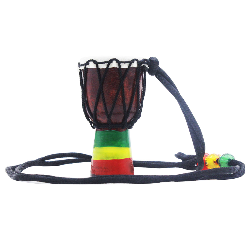 EeaseCA Wooden Classic Drummer Mini Djembe Percussion African Hand Drum Gift For Music Fan