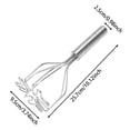 thumbnail image 3 of Stainless Steel Kitchen Masher and Grater Tool for Potatoes Beef and Tostones, 3 of 9