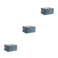 thumbnail image 1 of relayinert Contenant de Rangement pour l'Organisation et Poignée en Corde Robuste Boîte de Rangement Pliable Macaron Bleu Clair 31*21*13) Ensemble de 3, 1 of 6