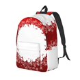thumbnail image 1 of Vsdgher Winter Christmas Snowflake Print Canvas Backpack Travel Rucksack Unisex Knapsack 15.7/17.7Inch Laptop Backpack for Work,College-Small, 1 of 5