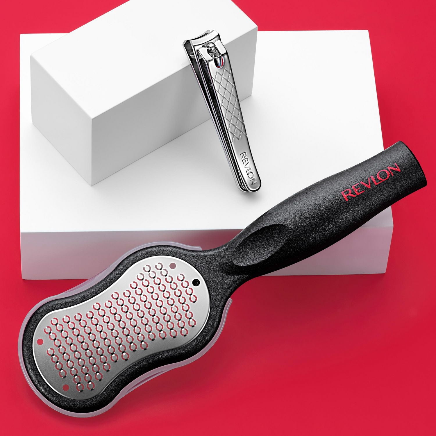 Revlon Coupe-Ongles pour les Orteils avec Lime, Outil de Soins des Ongles à Lame Incurvée pour une Coupe Précise et une Mise en Forme