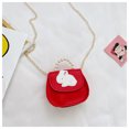thumbnail image 1 of Little Girls' Cute Rabbit Crossbody Purse Small Bow Shoulder Bag Handbag for Kids - Red,Bunny, 1 of 5
