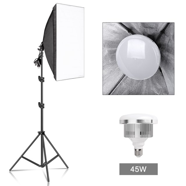 Photography Softbox Lighting Kits 50x70CM Professional Continuous Light System Soft Box For Photo Studio Equipment ,Photographic Equipment