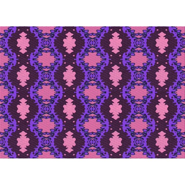 Ahgly Tapis Rectangulaire Lavable en Machine Intérieur Transitionnel Orchidée Violet, 7 Pieds x 9 Pieds
