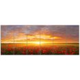 thumbnail image 2 of Design Art - Champ de Coquelicots sous un Coucher de Soleil Lumineux, 2 of 3