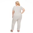 thumbnail image 3 of George Plus Women's Hacci Jersey Tee and Jogger 2-Piece Set, 3 of 6