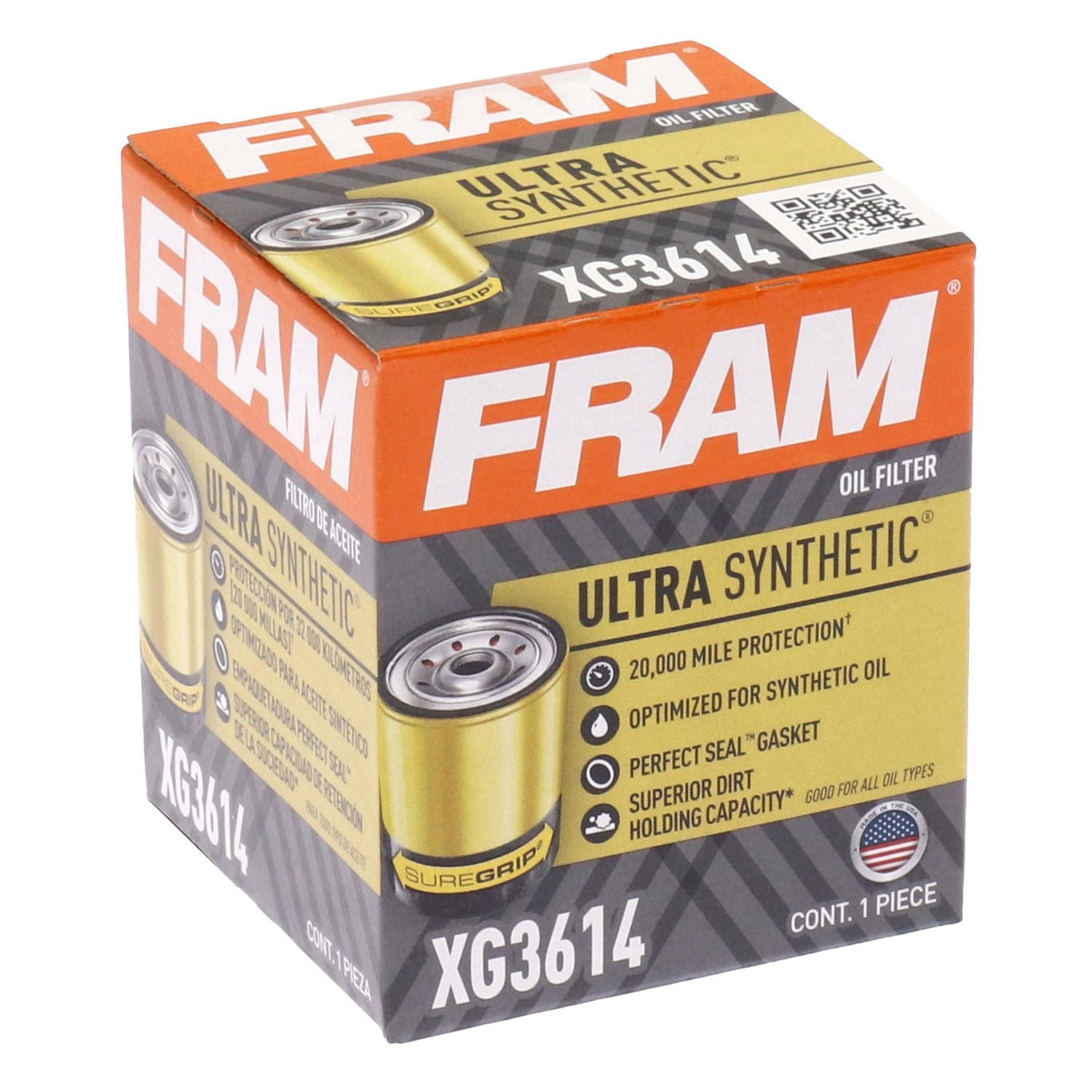 Filtre à huile ultra synthétique FRAM, XG3614