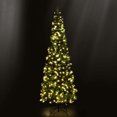 thumbnail image 3 of Costway 6.5ft Pre-Lit Hinged Pencil Christmas Tree 250 White Lights, 3 of 9