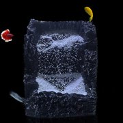 Fish Tank Rockery Waterfall Decor, Underwater Sand Resin Mountain View Aquarium Ornament, Fish Tank Rockery Hideaway Cave For Aquarium Fish Turtle Tank